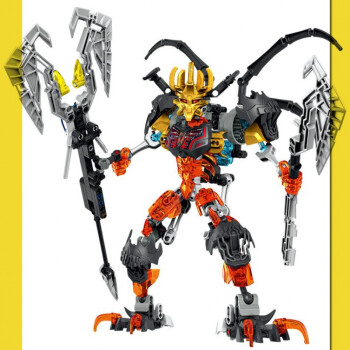乐高lego英雄洛卡拼装积木生化战士复刻玩具机甲合体机器人仔模型hero