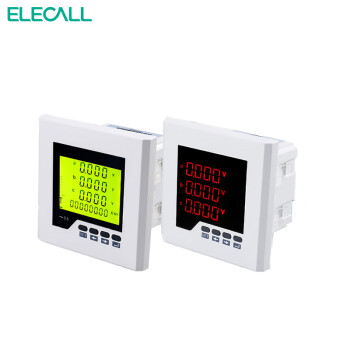 伊莱科(ELECALL)三相液晶电力仪表 ELE-3D3Y/D2数字全电量 白色 ELE-3D3/AC220V 7 