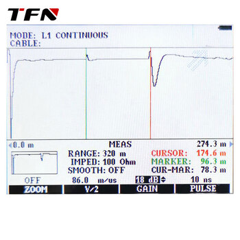 TFN ETDR 10A 电缆故障测试仪 手持便携式 电缆故障脉冲反射仪 高精度测试通信和电力电缆故障距离 可测30KM