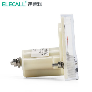 伊莱科(ELECALL)直流电压表85C1 指针式表头安装式小型机械伏特表1~3KV维修电压 白色 直流20V