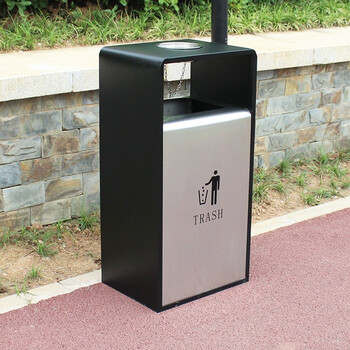 迪恩斯（DEANS）户外售楼部庭院不锈钢垃圾桶大号公共场所室外果皮箱公园小区别墅商用垃圾箱不锈钢喷塑