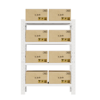 天旦钢制货架TD-H1016仓库库房展示架置物架1200*500*2000mm承重300KG/层灰白