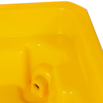 冠思尔防渗漏泄漏托盘机油桶化学品危化品渗漏液体接漏塑料防漏托盘 单桶装托盘670*670*150