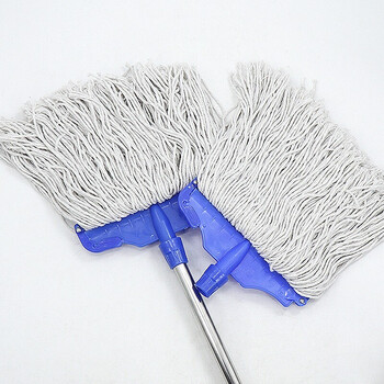 海斯迪克HKxy-65 吸水拖把 清洁蜡拖 墩布拖布地拖可拆卸打蜡拖把 不锈钢杆【1支】