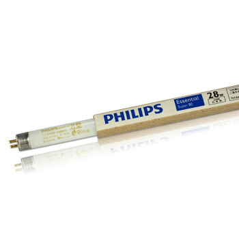 飞利浦（PHILIPS）照明企业客户 T5 日光荧光灯灯管 三基色格栅灯管 28W 1.2米 白光 6500K 整箱40支 