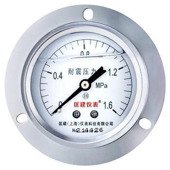 匡建仪表（CONJANT）YTN-60ZT  耐震压力表0-1.6mpa不锈钢液压表 轴向抗震高压螺纹14*1.5