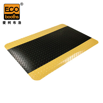 爱柯部落 防静电抗疲劳地垫 加厚三层PVC警示防滑地垫 宽60cm×90cm加厚耐磨型工厂车间脚垫111402