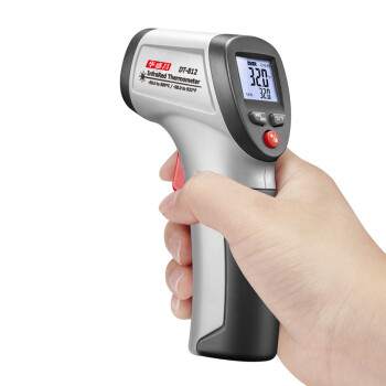 CEM华盛昌DT-812工业用非接触激光红外测温仪高精度 工业型厨房烘培水温检测仪油温枪范围-50~500℃