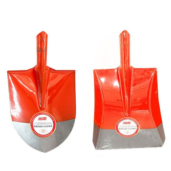 冰禹 BYly-100 1.2米木柄锹铁锹除雪铲 铁锨铁铲 橘红 大号尖锹含柄（15把）