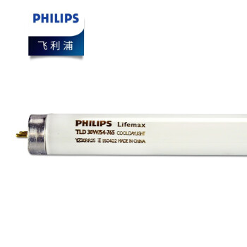 飞利浦（PHILIPS）照明企业客户 TLD T8普通荧光灯灯管 18W 0.6米 18/54-765 白光 6200K 整箱25支 