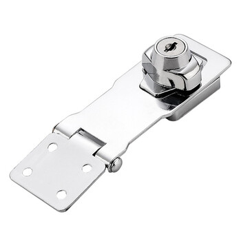 稳斯坦 W900 带锁搭扣锁 锁牌锁扣抽屉锁柜门锁办公桌衣柜锁 亮光4寸