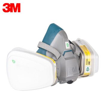 3M 6200升级版6502+6002防毒面具7件套 硅胶喷漆防尘酸性气体防毒套装组合 定做 1套