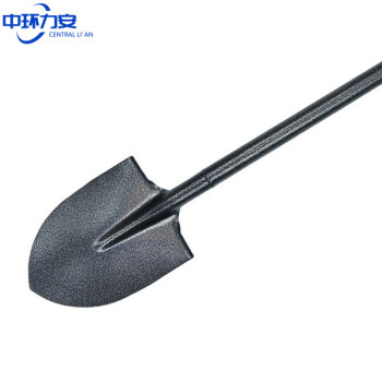 中环力安【一体铁柄尖锹102cm】锰钢铲子园艺工具农用铁锨农具种养花钢锹花铲户外挖土小铁锹