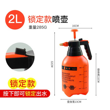 保拉(Paola) 2.0L加厚喷壶 花卉植物浇水壶 浇花洒水壶 园艺浇灌水壶 洒水壶 气压喷壶2091