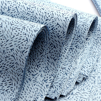 者也 工业无尘纸巾蓝色树皮纹工业擦拭纸切片式油污擦拭布 150片/1包