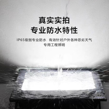 贝工 LED投光灯 建筑工地照明灯泛光灯广告照明路灯IP65 睿系列 100W 白光 BG-TGR-100B