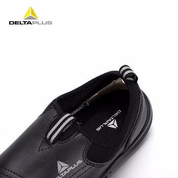 代尔塔 (DELTAPLUS)301213 劳保色透气舒适防水防油防滑防砸安全色黑色42码1双装DKH