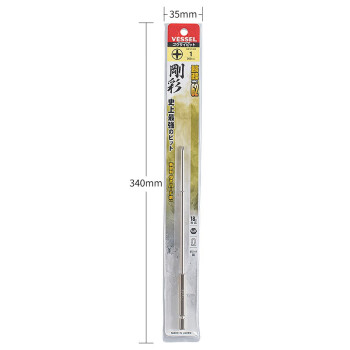 VESSEL威威带磁单头批嘴GS161200细杆十字螺丝刀 PH1X200mm 1支装