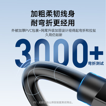 山泽USB分线器 3.0高速4口HUB扩展坞集线器 笔记本电脑一拖四转换器延长线带电源接口1.5米黑色HUB02