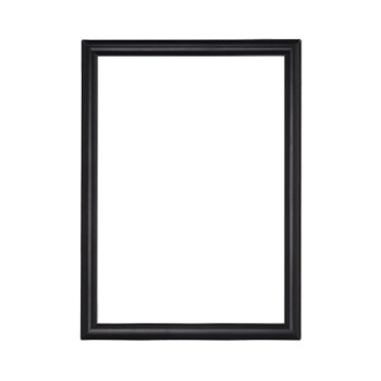 联嘉 展示框广告画框装裱铝合金开启式宣传海报框 黑色直角40x60mm