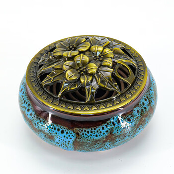 海斯迪克 盘香配件 (不含盘香) 香炉+葫芦+防火棉 (颜色随机) HK-5052  