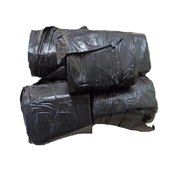 中云智创 小号商用物业办公加厚平口垃圾袋分类45*50cm黑色25个/卷 共4卷