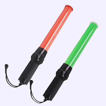 驼铃纵横 TJ-540 54CM交通指挥棒夜间发光手持led警示闪光棒荧光棒户外含电池 红绿套装
