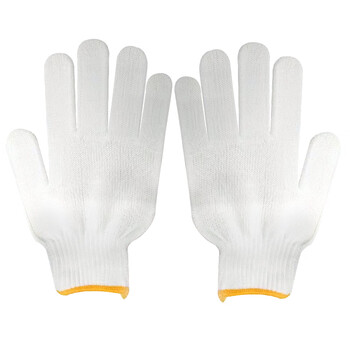 安美尚(ams)10针尼龙手套 50G黄边劳保手套 120双装