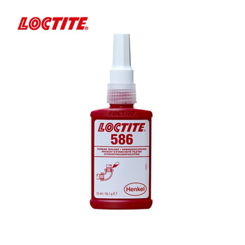 乐泰/loctite 586 管螺纹密封强力胶 高强度耐油耐腐蚀固化缓慢高压厌氧密封强力胶水红色 50ml 1支装