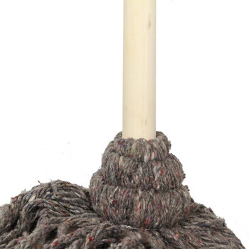 工霸（GONGBA）老式木柄拖把 加厚小灰棉线木杆拖把墩布拖布（10把）定制