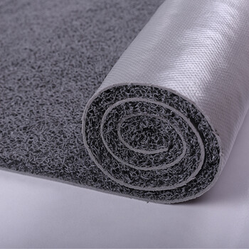 豫之韵 可裁剪丝圈地垫毯门口入户地垫塑料门垫进门pvc防水脚垫 灰色宽1.8米长1米