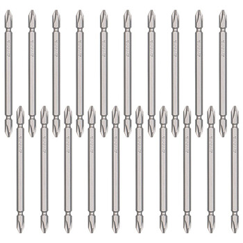 VESSEL威威日本进口双头批头AMG14 带磁化器批头 十字A型插口磁性批头 PH2X110mm 20支装