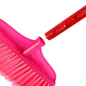 庄太太【五把起售】【小美好配木杆】木杆塑料硬毛扫把单个环卫扫水户外扫帚头