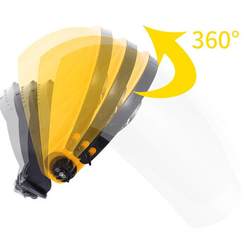 星工（XINGGONG）防护面屏 防灰防尘防飞沫防液体喷溅全脸防护高清透光面罩 5只装