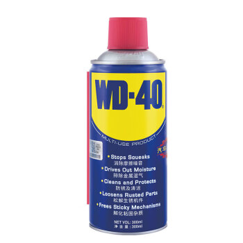 WD-40多用途金属养护剂/除锈油/机械防锈润滑剂/除湿/消除异响/螺栓松动剂 型号：86300 300ml 24瓶/箱