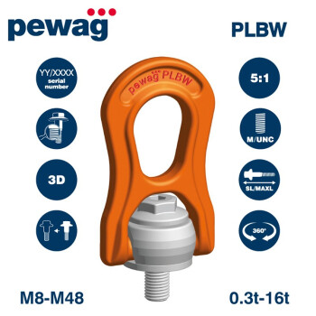 培瓦克 pewag 重型旋转吊点 PLBW 1t M12 客服确认价格交期