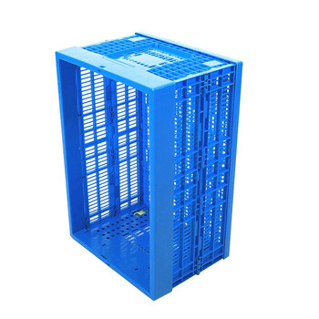 京云灿大号折叠筐超市蔬菜水果仓储框可折叠五金运输物流配送收纳框600-340