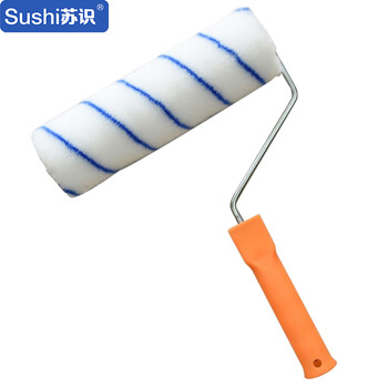 苏识 QJ0060 滚筒刷无死角滚刷乳胶漆小滚筒涂料滚筒 9寸内墙单蓝条滚筒刷 一把