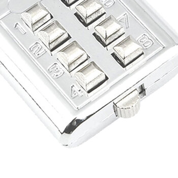 稳斯坦 W5057 八位按键固定密码锁 盲人更衣柜工具箱密码锁宿舍通用防盗挂锁 电白