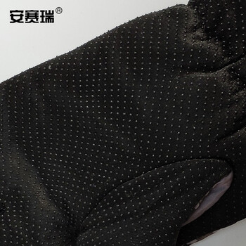 安赛瑞 加绒迷彩手套 冬季防寒防滑保暖全指手套 户外加厚保暖棉手套 迷彩灰  25558