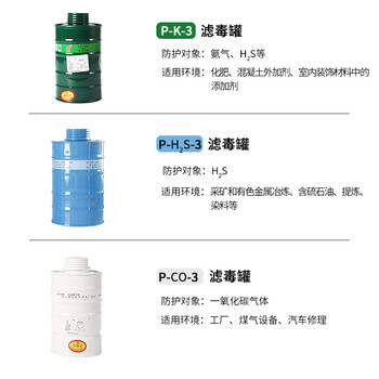 普达防毒面具 MJ-4009全面罩配P-A-3(3号)滤罐 喷漆化工印刷(0.5米管)