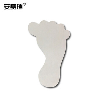 安赛瑞 经济型自发光地贴（脚印小心地滑）10对装脚印形状自发光地贴10×18cm21621