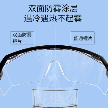 安美尚（ams）A2401防冲击防护眼镜 防雾 防刮擦涂层 1副