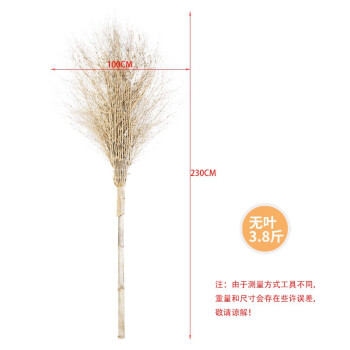 康丽雅 K-0095 竹柄大扫把 竹扫把环卫马路笤帚马路扫帚 竹柄无叶3.8斤-1把装