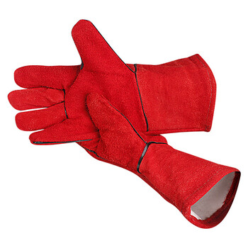 成楷科技 CKS-DH01 牛皮电焊工手套 耐高温防烫焊接耐磨劳保手套