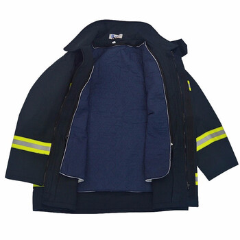 者也 02款战斗消防服 阻燃隔热微型消防站灭火演习装备 加棉上衣+下裤 2XL【180-185】