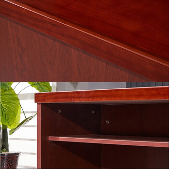 京顿JINGDUN双人会议桌长条桌培训桌油漆实木贴皮会议桌椅组合学习桌课桌 1.4米含两椅