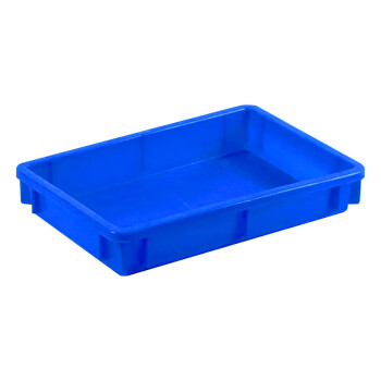 稳斯坦 WST074 加厚塑料周转箱 零件元件物流收纳箱物料工具盒 4号浅盘#370*250*65