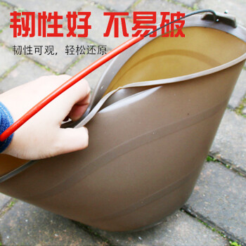 益美得 WYQ0558 加厚水泥桶砂浆桶塑料桶建筑工地用粪桶牛筋桶手提桶 28型灰桶