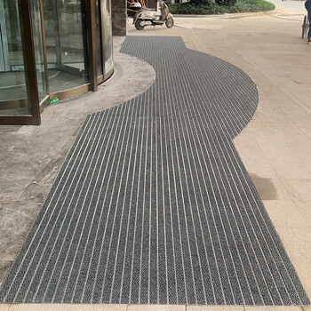 爱柯部落 宽纹卡扣铝合金地垫 商场专用版 一平方米定制 D-036